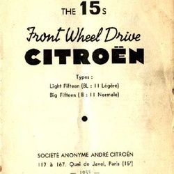 Citroen 15s / Light Fifteen (BL: 11 Legere), Big Fifteen (B: 11 normale) 1953